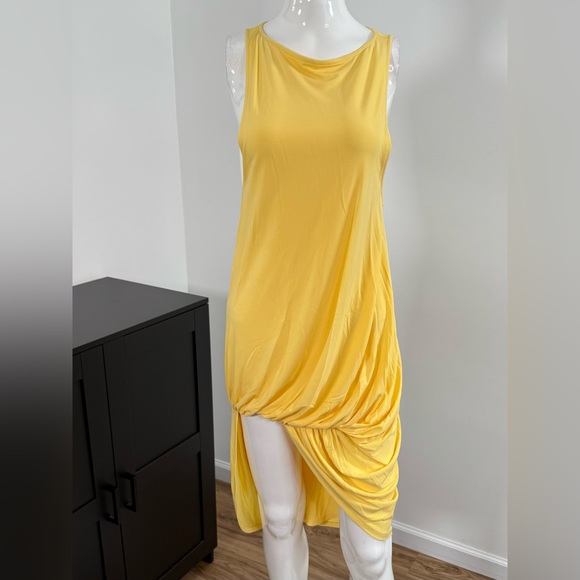 JACQUEMUS La Robe Peplo Courte Dress in Yellow Size XS $895 - Picture 10 of 13